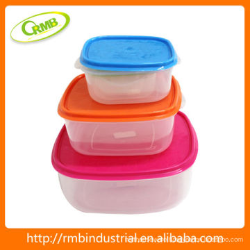 colorful Plastic Kitchenware food storage set